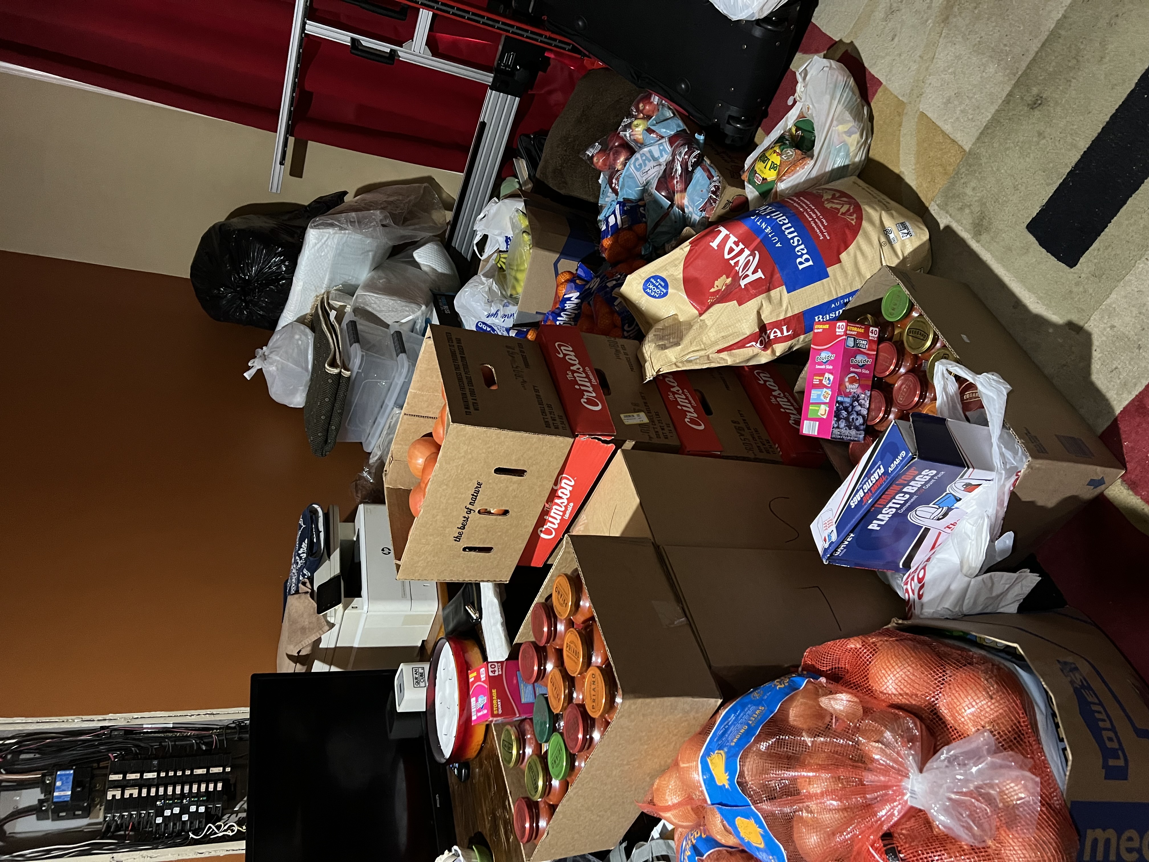 Food being distributed to Charlotte families